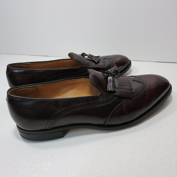 Johnston & Murphy Heritage Kiltie Tassel Brogue Leather Dress Loafers Sz 13 D/B - Picture 4 of 7